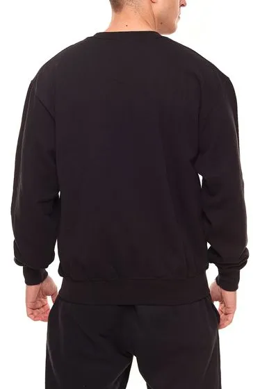 2-Pack FRUIT OF THE LOOM Men's Crewneck Basic Black/Navy Sweater