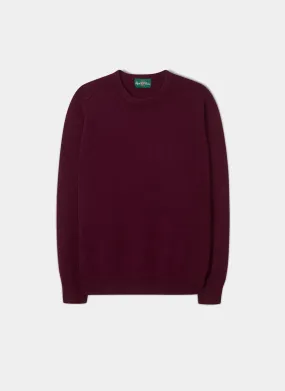 Alan Paine Bordeaux Lambswool Sweater