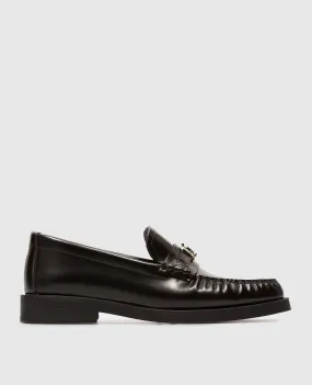 Black leather Jimmy Choo Addie moccasins ADDIEJCXXF