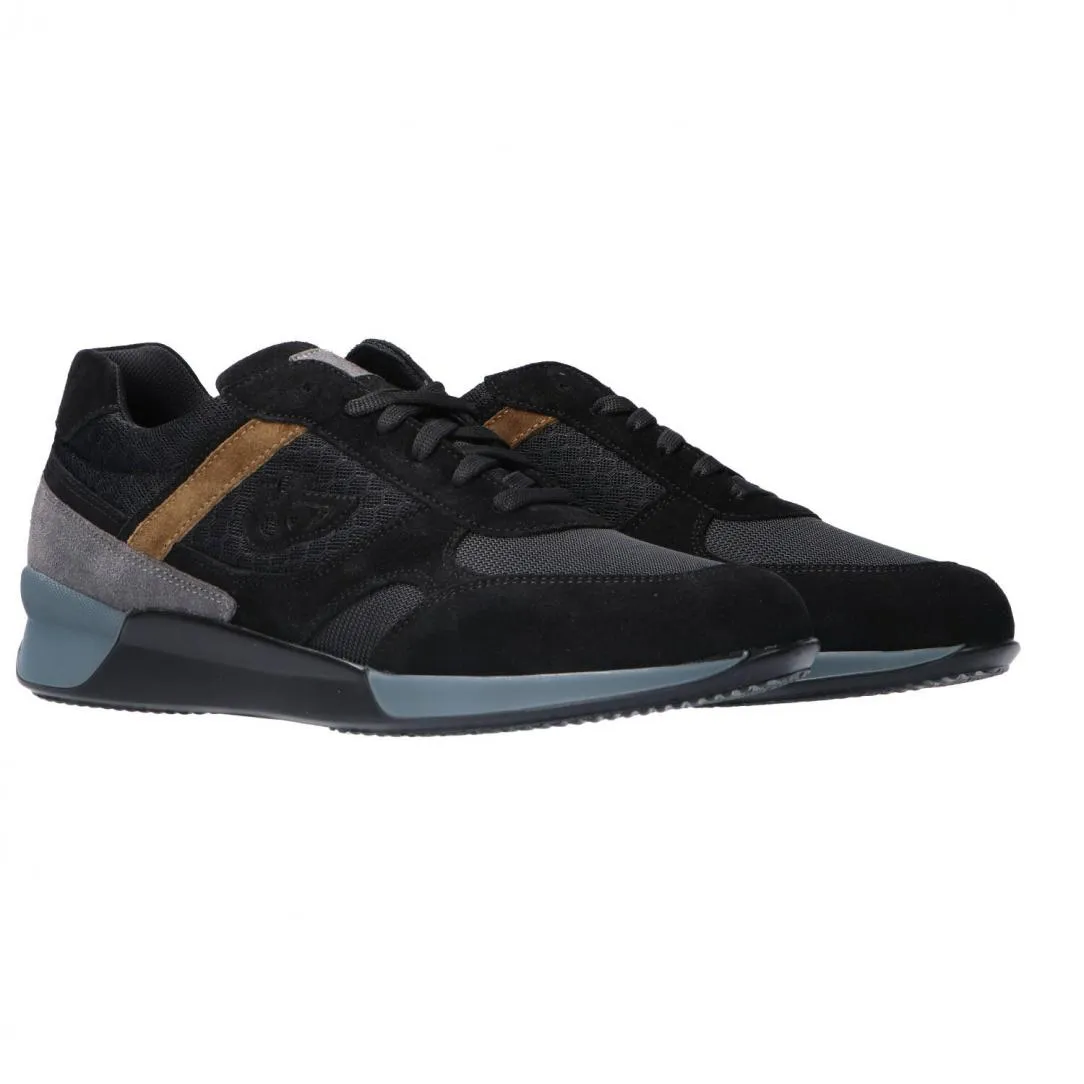 Black Suede and Canvas Scarpa