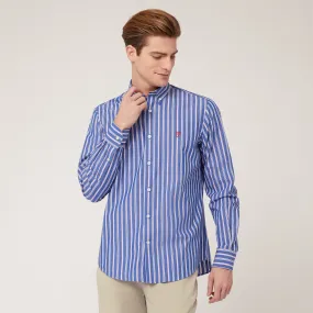 Blue Striped Vertical Shirt: Luxury New Arrivals | Harmont & Blaine®
