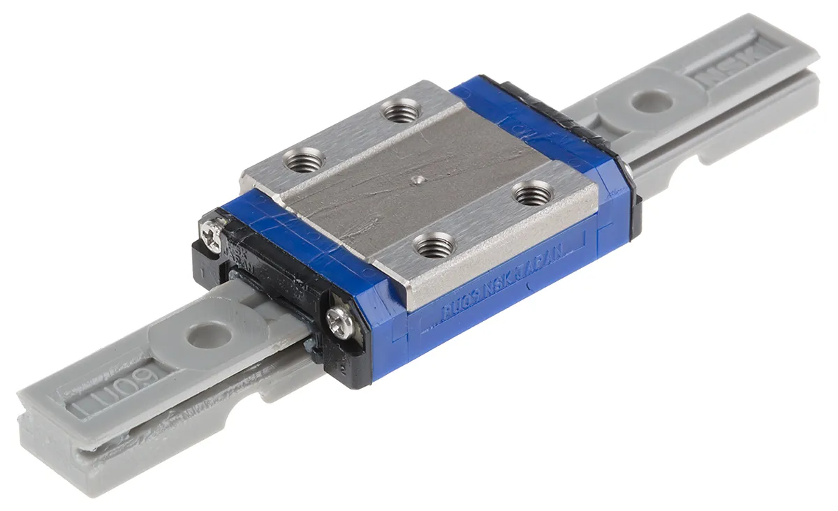 Carrello a guide lineari NSK, serie PU, carrello da 30mm x 20mm, per guida larga 9mm