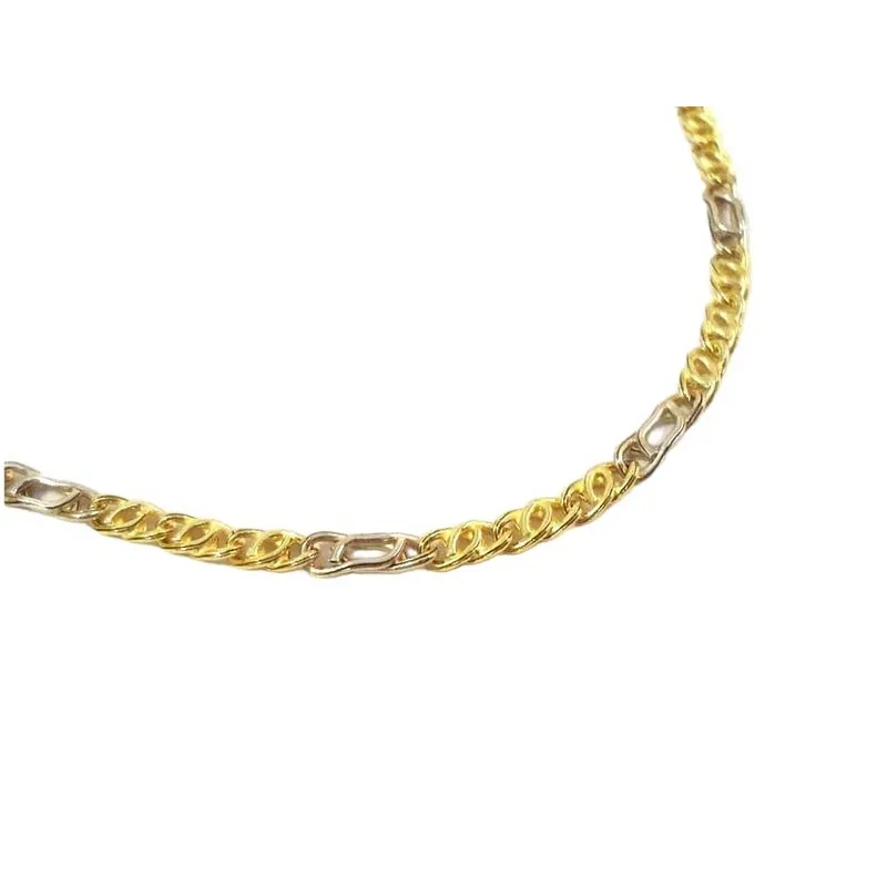 COLLANA IN ORO GIALLO E BIANCO 18 KT