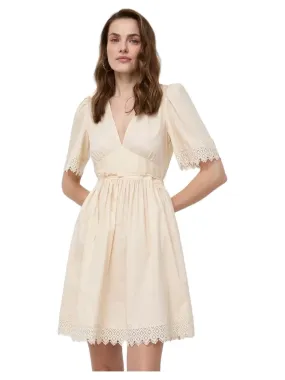 Dress with Lace Inserts