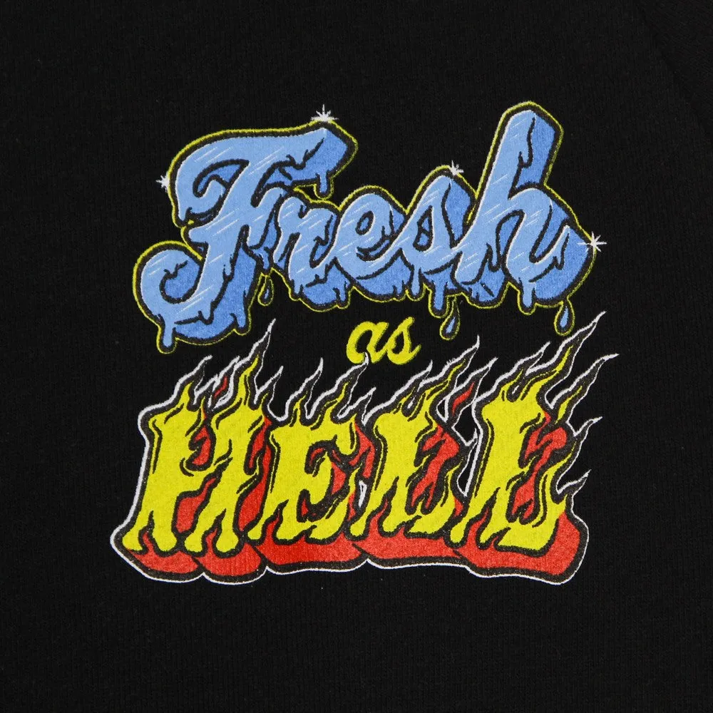 Fresh As Hell Crewneck Black Lightweight Crewneck