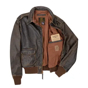 Authentic Cockpit USA Battleworn A-2 Flight Jacket