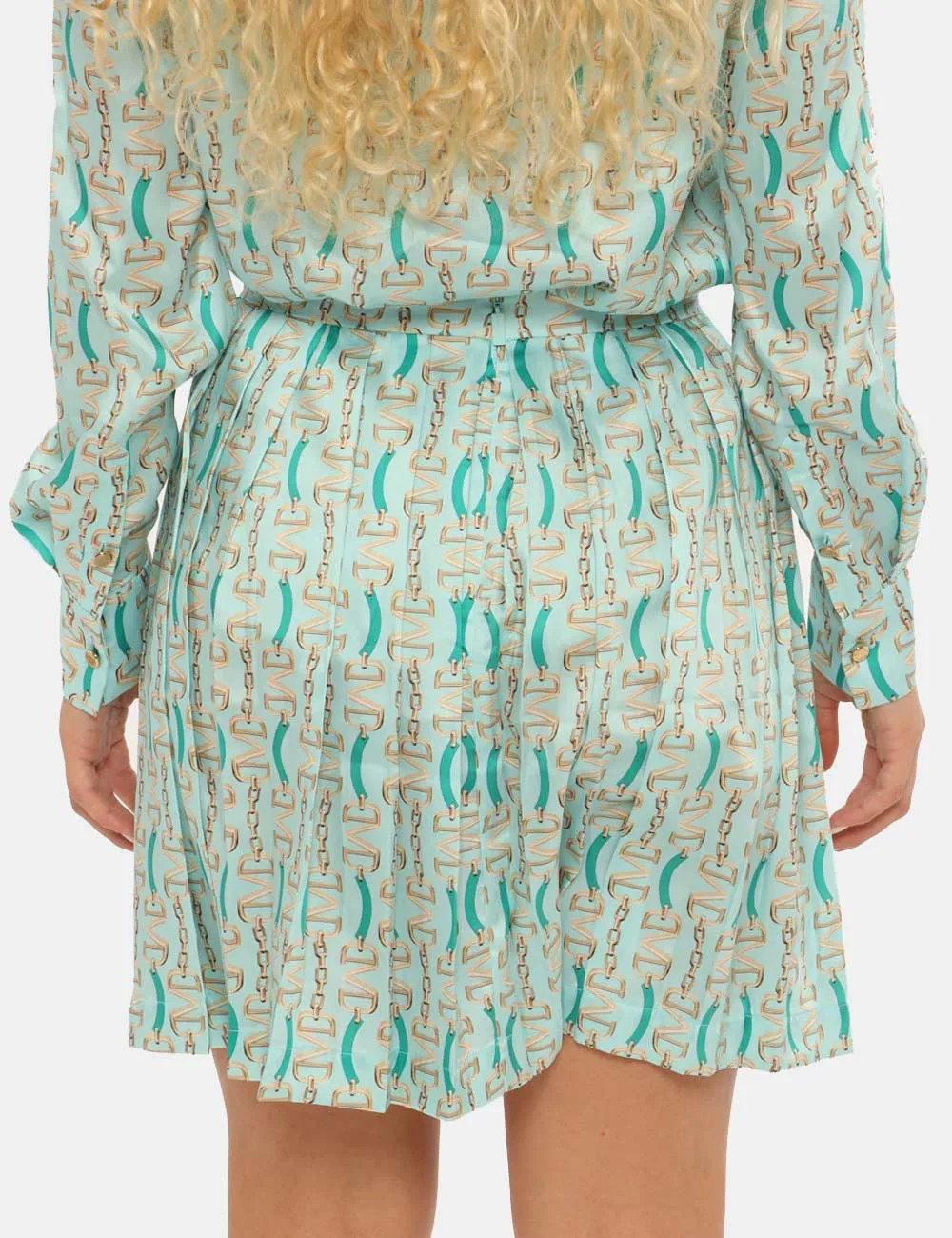 Guess by Marciano Blue Pattern Skirt