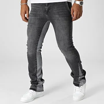 Gray slim fit jeans