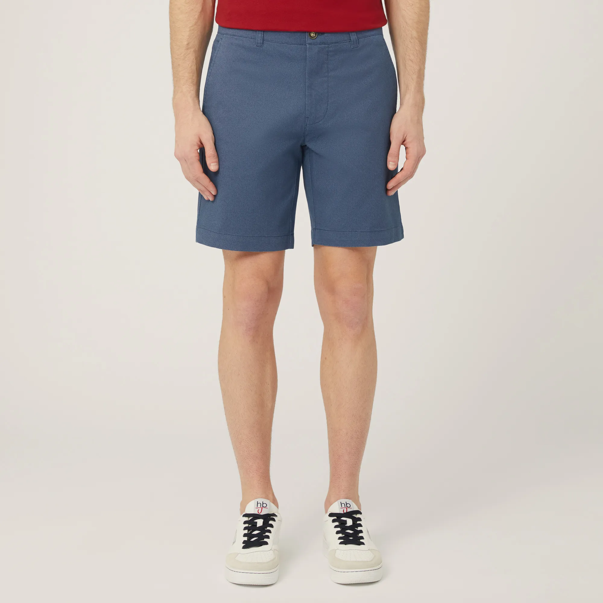 Luxury Clothing: Blue Bermuda Cotton Stretch | Harmont & Blaine®