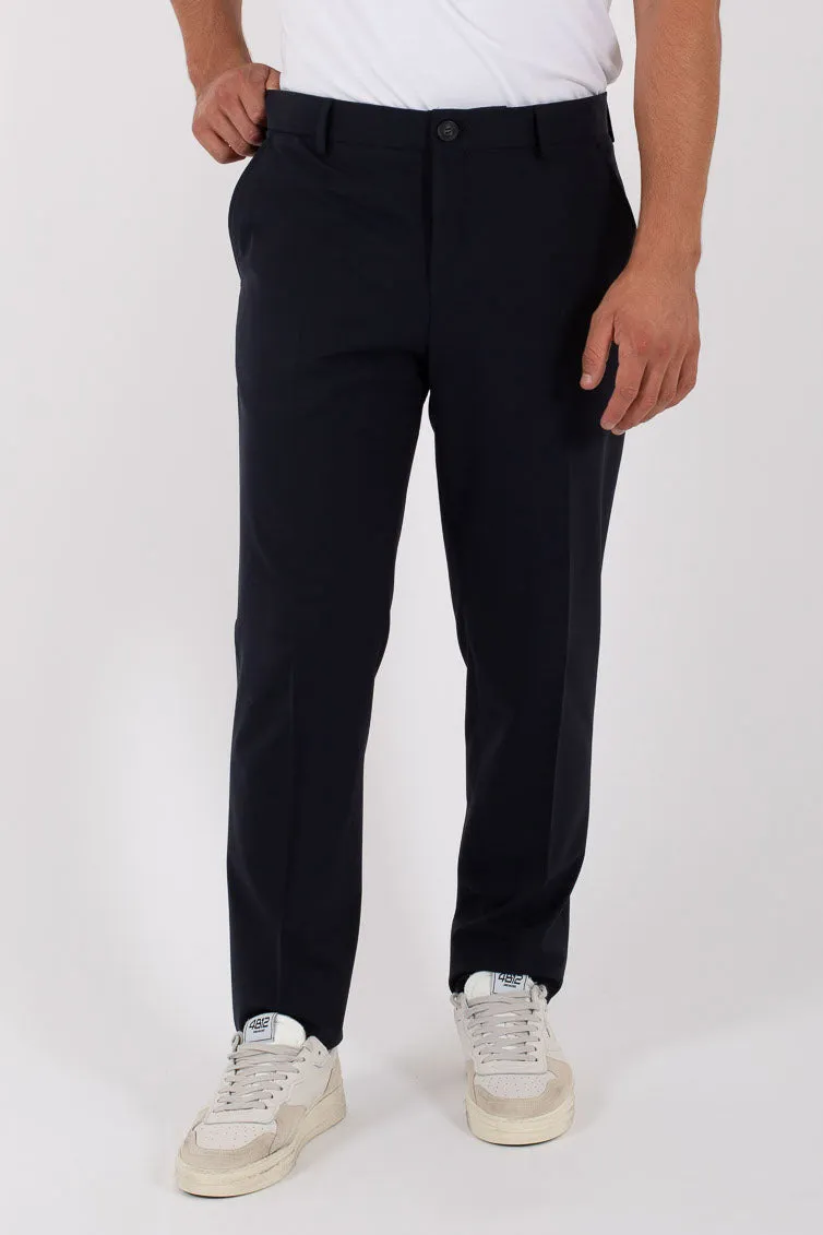 Men's Blue Slim Fit Pantalone Flex Noos - Top Pick