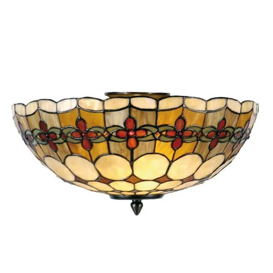 Nury - lampada da soffitto in stile Tiffany