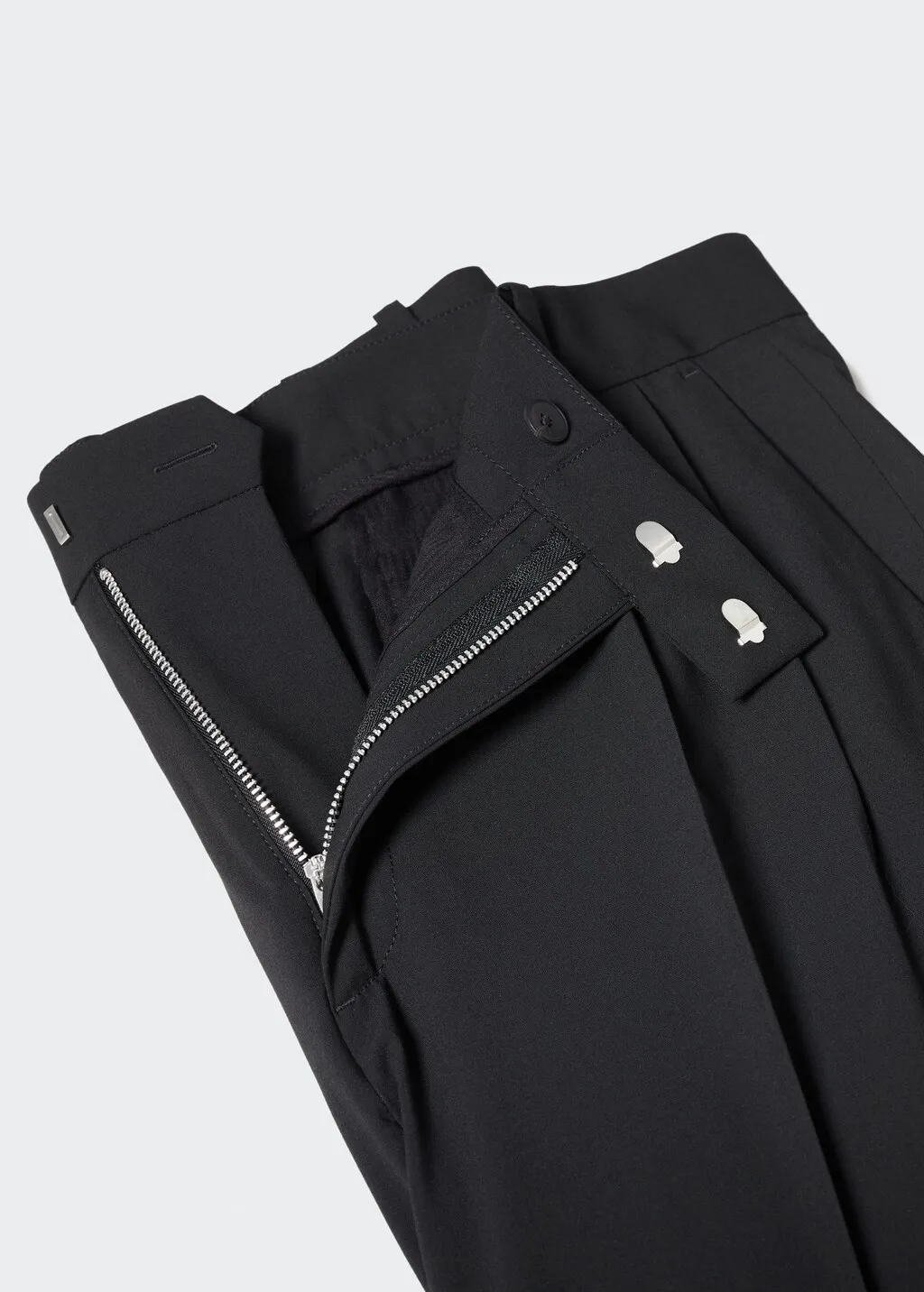 Cotton Pinces Regular Fit Pants