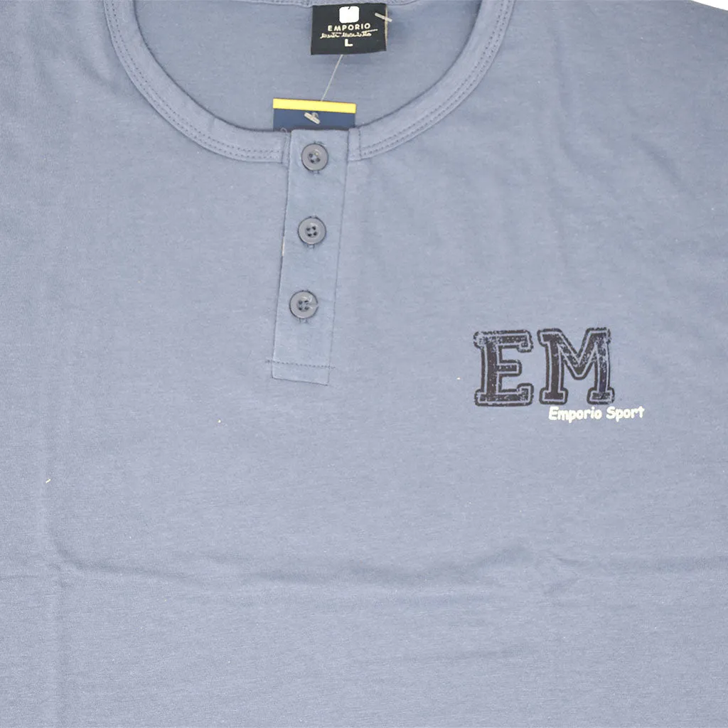 Pigiama uomo cotone maniche corte pantaloncini Emporio Marta Marzotto 664