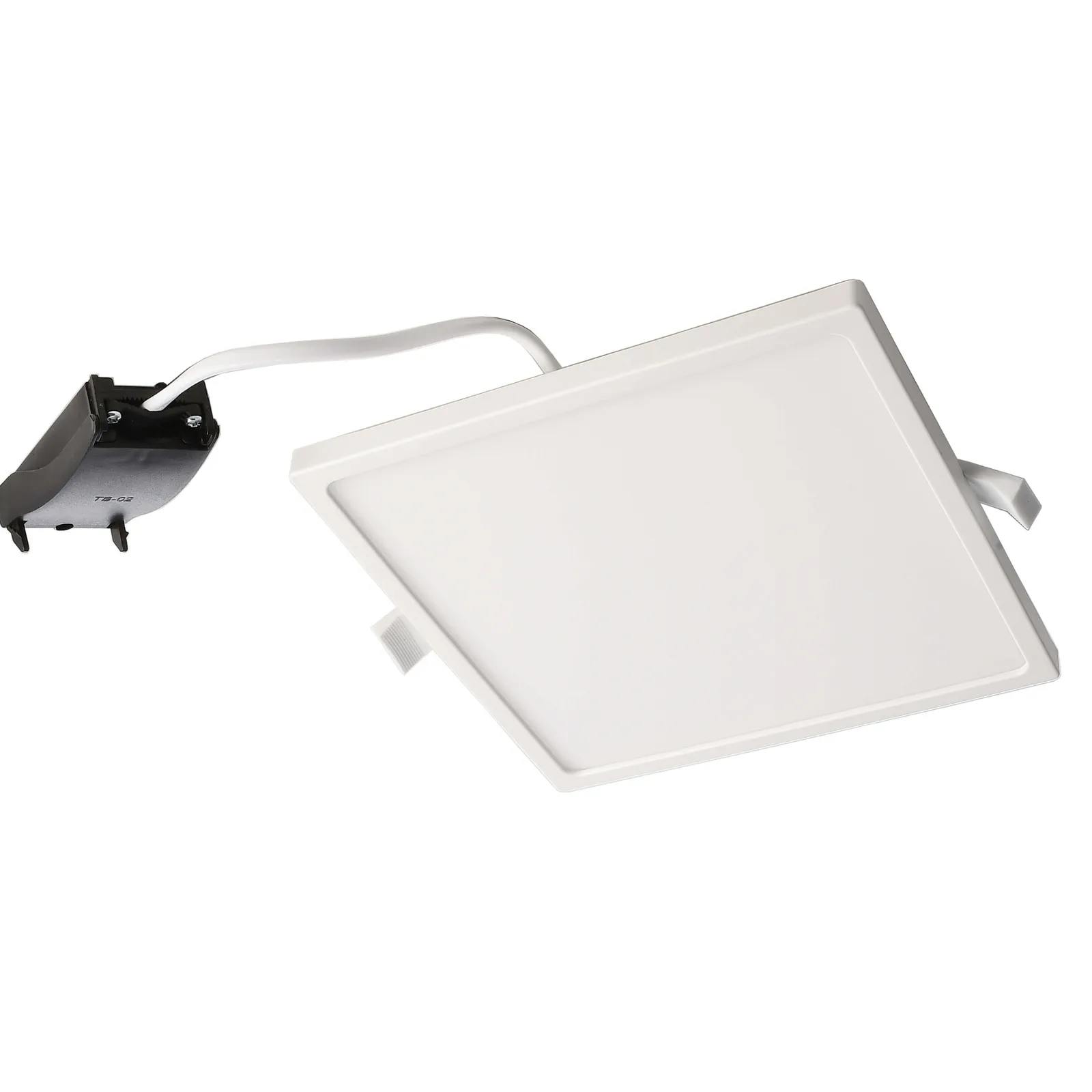 Plafoniera a incasso LED Alya bianco 18x18cm 3.000 K