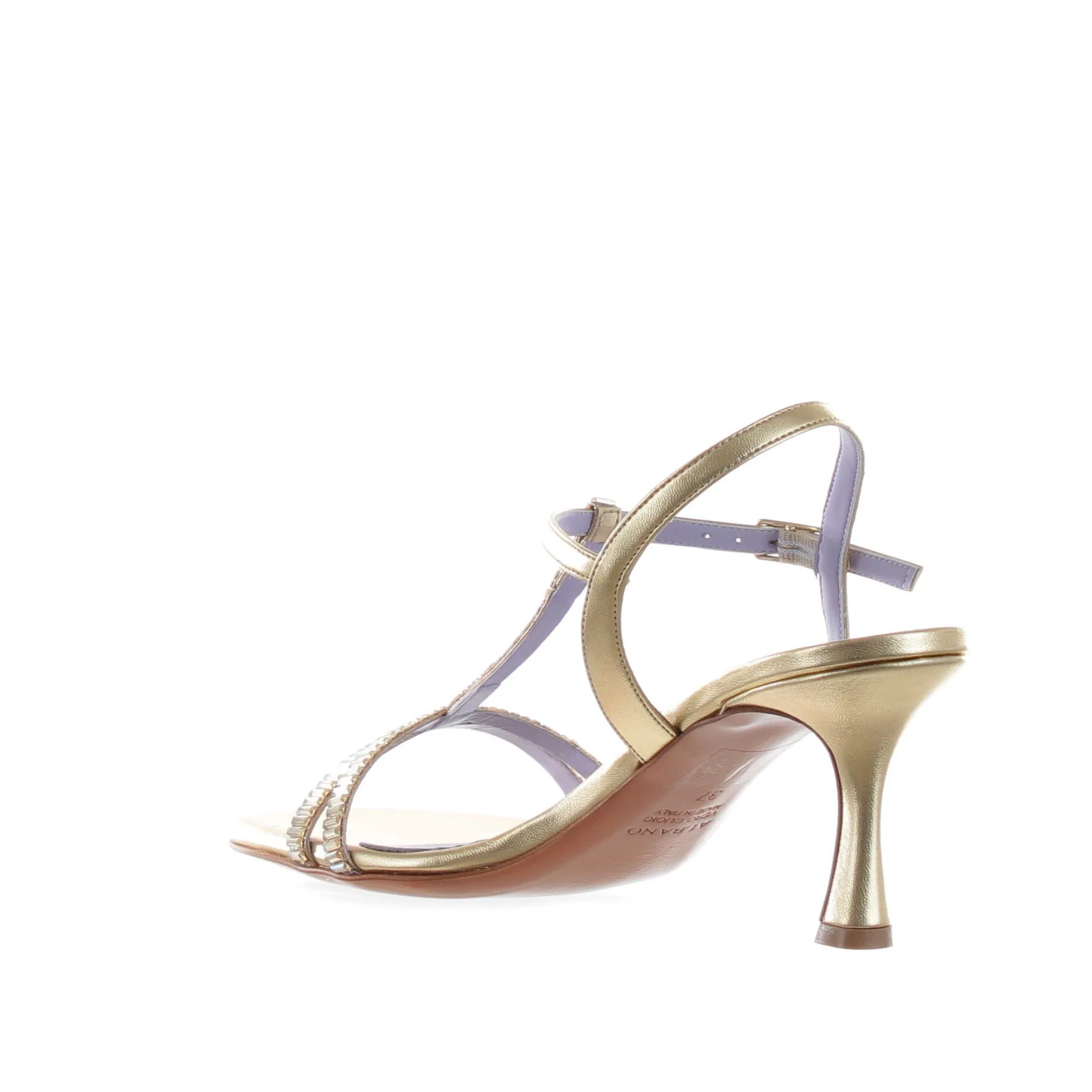 Leather Sandals with Metal Studs - Shop Now