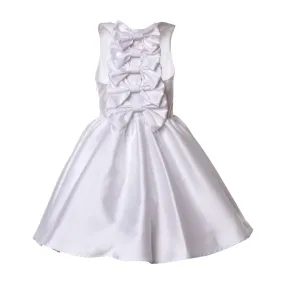 Satin White Dress for Girls