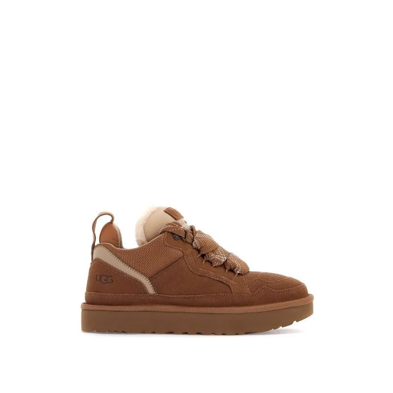 Lowmel Suede and Mesh Sneakers