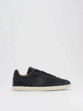 Tod's Men's Vintage-Effect Navy Blue Suede Leather Tabs Sneakers