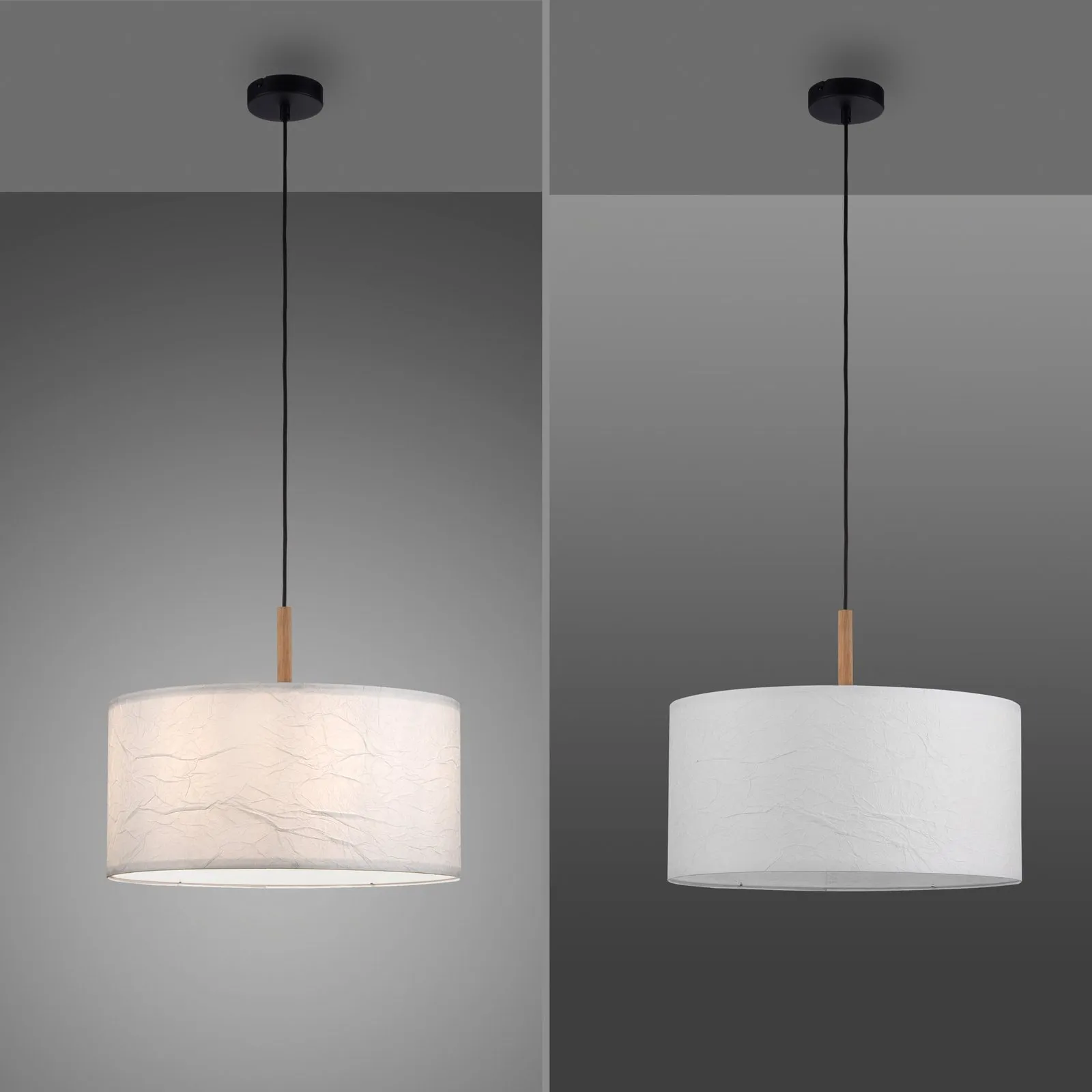 Sospensione Green Sofie, paralume di carta, 1 luce