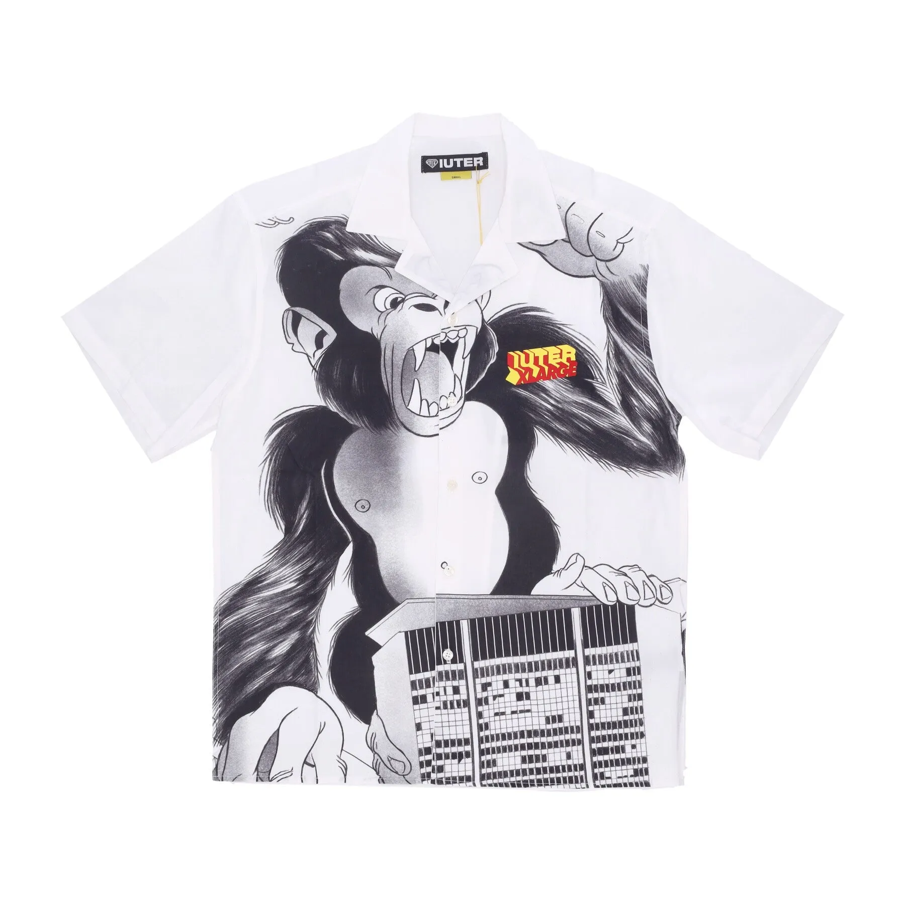 Xiuter Giant Shirt White Short Sleeve Shirt Man